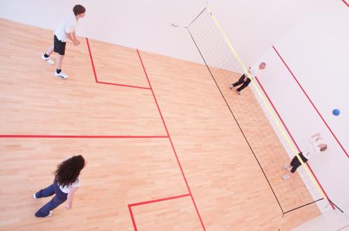 a group of people playing a game of volleyball at Sport - Relax Buky in Františkovy Lázně