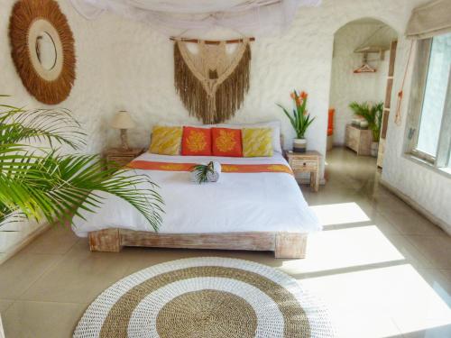 Ένα ή περισσότερα κρεβάτια σε δωμάτιο στο Villa Rustic Charm