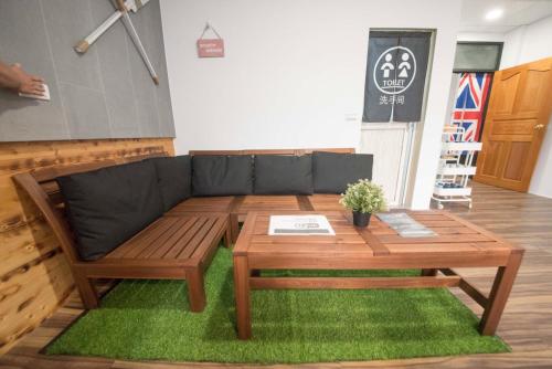 Deer Traveler Hostelにあるシーティングエリア