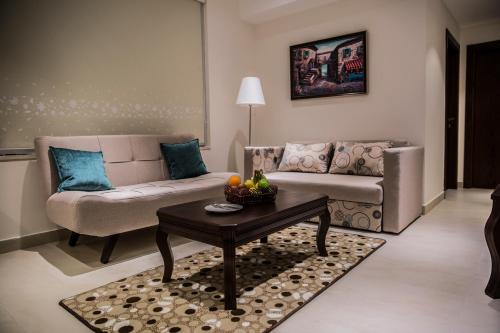 Posezení v ubytování Naylover Hotel Suites