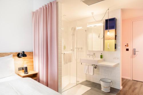 Koupelna v ubytování Hotel Schani Wien Hauptbahnhof