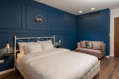 Cama o camas de una habitación en Herzliya Marina Lagoon Apartment