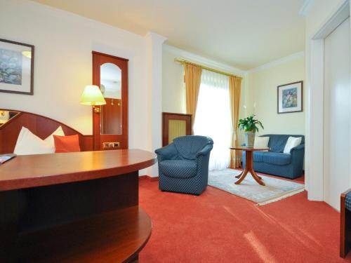Χώρος καθιστικού στο Hotel Quellenhof