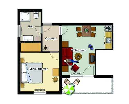 a floor plan of a house at Haus Bergheimat in Abtenau