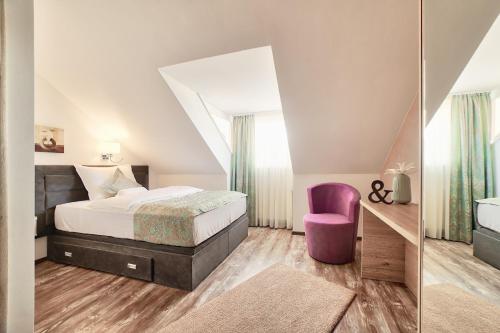 Postel nebo postele na pokoji v ubytování Hotel Tiffany