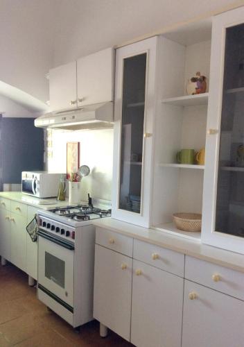 Dapur atau dapur kecil di LA PILA masseria salentina con piscina 3 camere con 6 PL si animali domestici