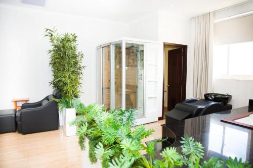 Χώρος καθιστικού στο Hai Ba Trung Hotel & Spa