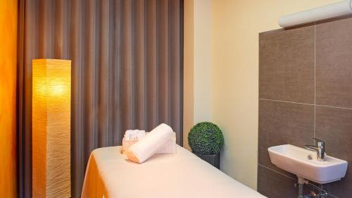 Ένα μπάνιο στο Waldhotel Eisenberg