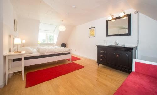 Cama o camas de una habitación en Søndergård