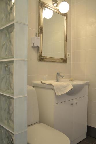 Koupelna v ubytování Hotell Wettern