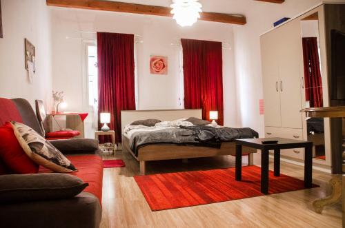 Posezení v ubytování Rooms and Apartment Veral-KA