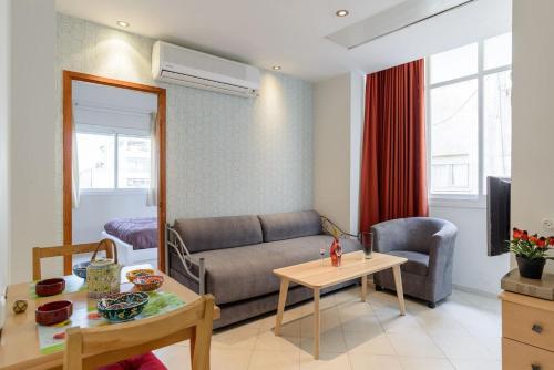 Ruang duduk di Sea Suites