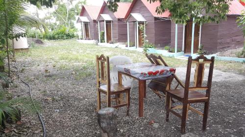 Zahrada ubytování Cabanas chaac calakmul