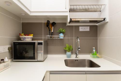Kuchnia lub aneks kuchenny w obiekcie Modern Luxury Studio