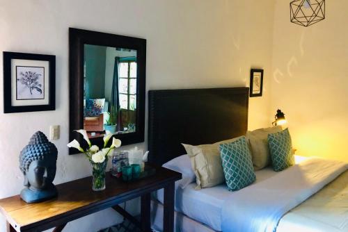 Χώρος καθιστικού στο Hotel Real de Piedra