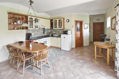 A kitchen or kitchenette at Zelený statek