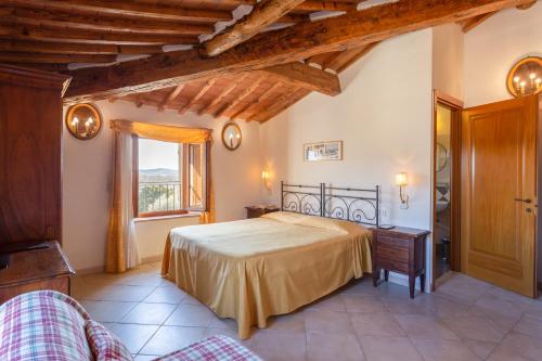 Posteľ alebo postele v izbe v ubytovaní Villa Casafrassi -ONLY ADULTS