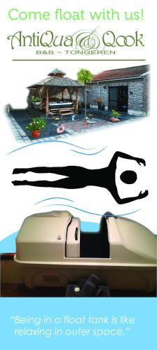 a poster of a computer mouse with a picture of a house at B&B AntiQua & Qook in Tongeren