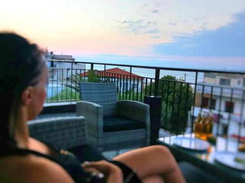 Gallery image of Pure BLISS Luxury Beachfront Apartment with Panoramic Sea Views, Electric BBQ, Gym Equipment and More in Agia Triada