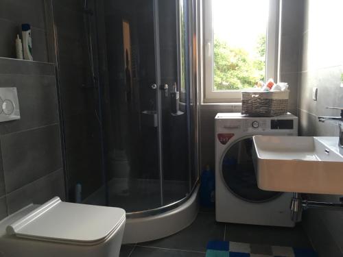 Koupelna v ubytování Apartmán Smokovec