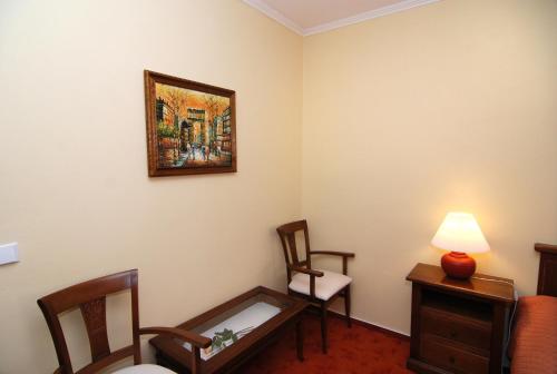 Posezení v ubytování Hotel Bila Ruze