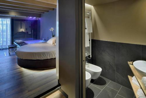 Koupelna v ubytování Hotel Locanda Al Piave ***S