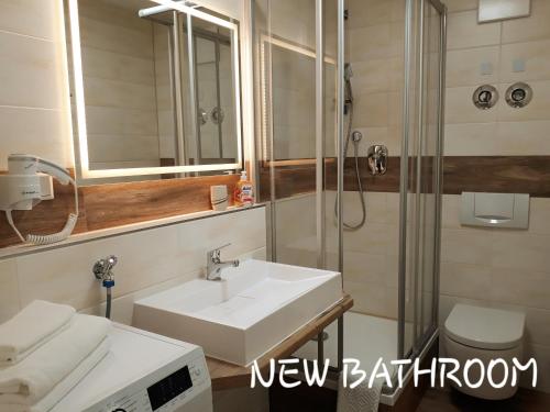 Koupelna v ubytování Outlet-Apartment Metzingen