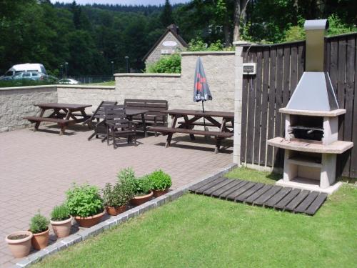 En have udenfor Apartmány Doma