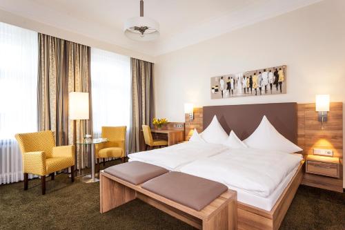 Hotel Noltmann-Petersにあるベッド