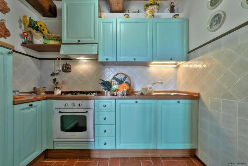 Una cocina o cocineta en Podere Piandarca
