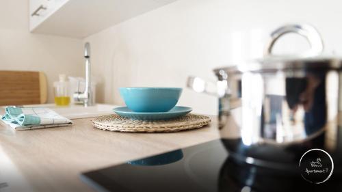 Dapur atau dapur kecil di Apartament Siódemka