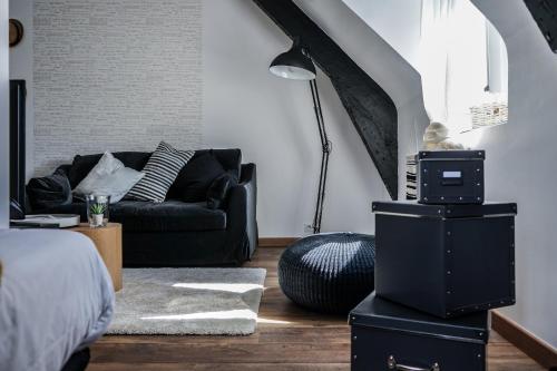 Posezení v ubytování La Cachette d Artistes - 1 Chambre