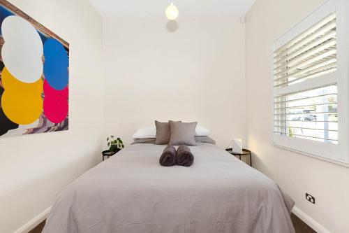 Krevet ili kreveti u jedinici u objektu Geelong West Miner's Cottage