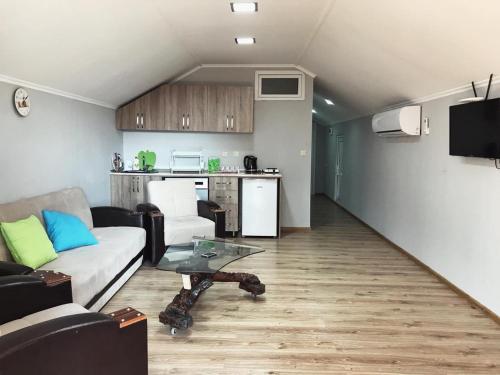 Apartment Green Houseにあるキッチンまたは簡易キッチン