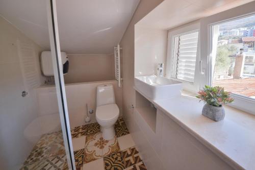 Koupelna v ubytování Apartmani Ljubo Rafailovic 2