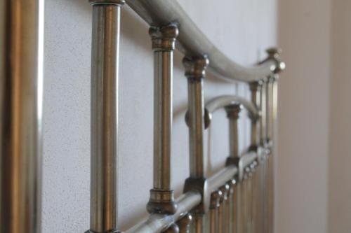 a row of metal stairs in a building at Casale Belvedere vista mare in Valderice