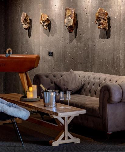 Posezení v ubytování Hotel Geysir