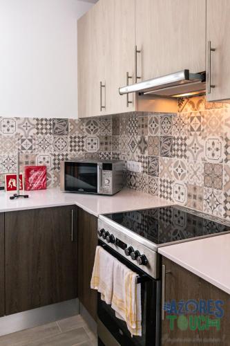 Kuchyň nebo kuchyňský kout v ubytování Silver Gate Home