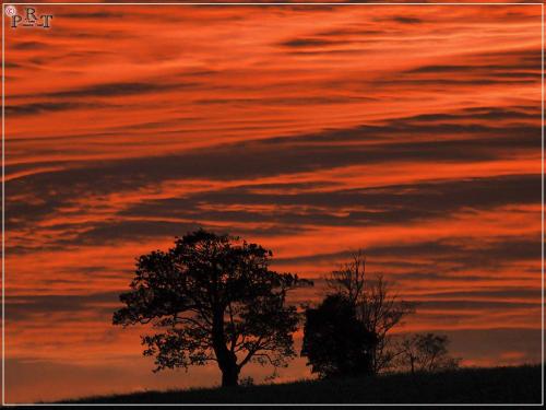 Blick auf den Sonnenuntergang/Sonnenaufgang von des Bed & Breakfasts aus oder aus der Nähe