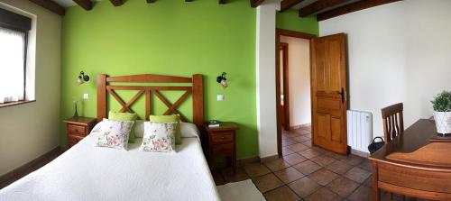 Postel nebo postele na pokoji v ubytování Casa SOPALACIO