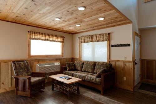 Un lugar para sentarse en Cobble Mountain Lodge