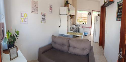 Posezení v ubytování Apartamento próximo ao Aeroporto de Florianópolis.