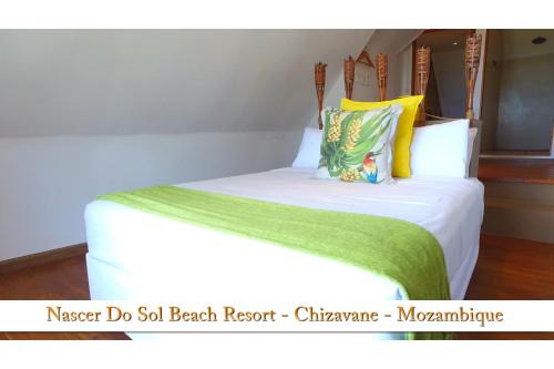 Una cama o camas en una habitación de Nascer Do Sol - Chizavane