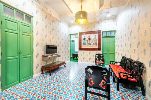 Televisyen dan/atau pusat hiburan di Ama Hostel Bangkok