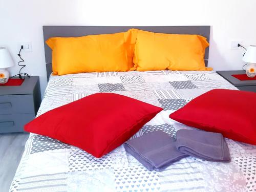 Krevet ili kreveti u jedinici u okviru objekta Villa Luisa Appartamenti Vacanze