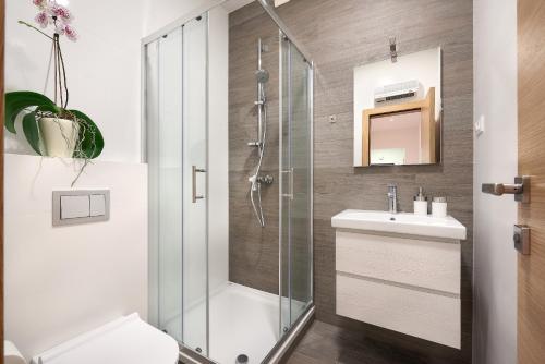 Koupelna v ubytování Jazz apartment Split