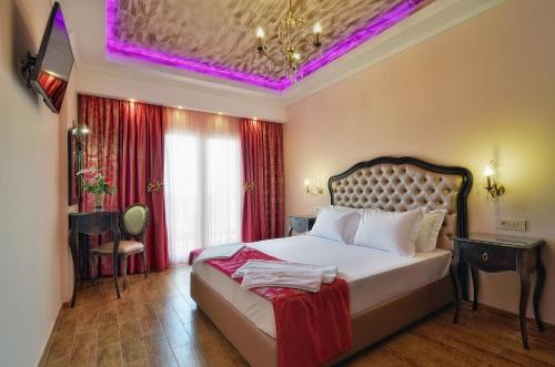 Hotel Parga Princessにあるベッド