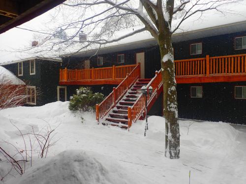 Heather Lodge semasa musim sejuk