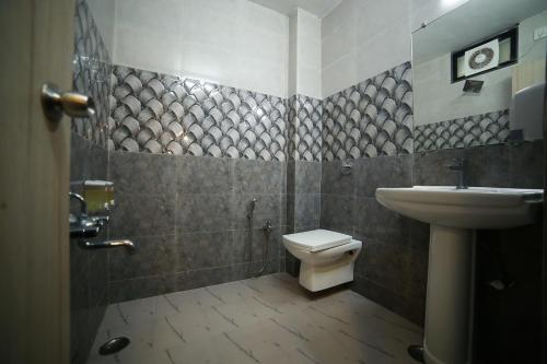 Koupelna v ubytování Hotel Vishram