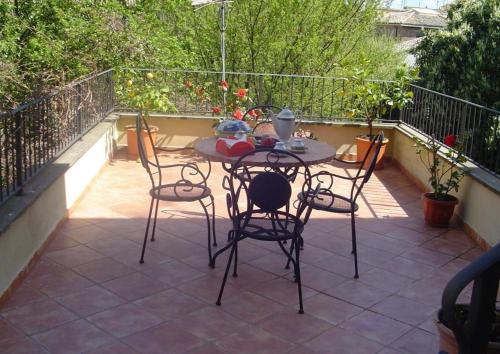Balkoni atau teres di Casa Flavia